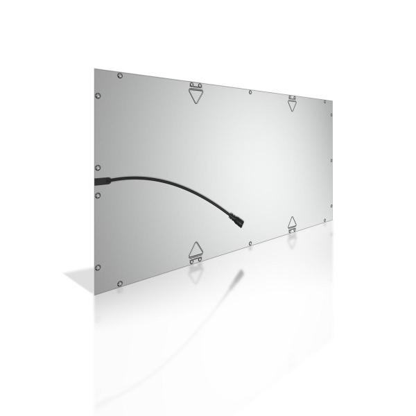 LED Panel 60x30cm 24W 3000K Rahmen silbern